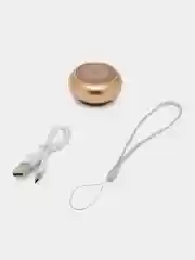 Золотой портативная Bluetooth колонка подарок парню, девушке, брату, сестре, сестрёнке