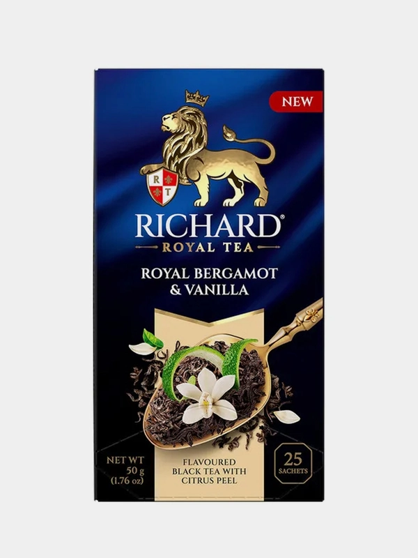 Чай черный Richard "Royal bergamot & vanilla", 25 пакетиков