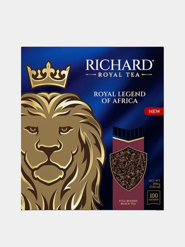Чай черный Richard "Royal legend of Africa", 100 пакетиков