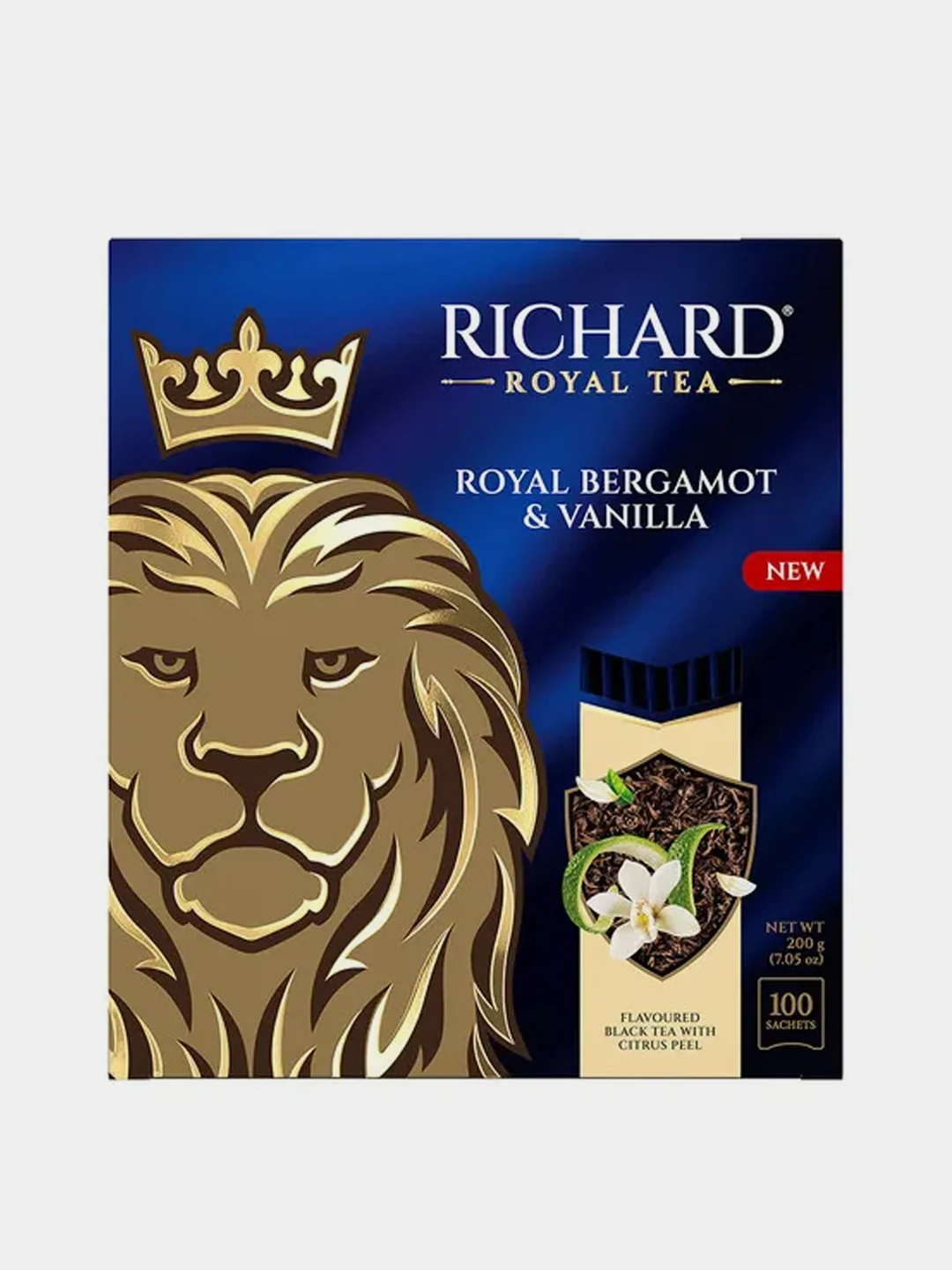 Чай черный Richard "Royal bergamot & vanilla", 100 пакетиков