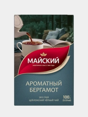 Чай чёрный листовой Майский "Ароматный бергамот", 100г