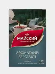 Чай чёрный листовой Майский "Ароматный бергамот", 100г