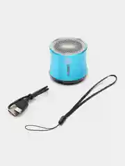 Голубой портативная колонка блютуз Portable Bluetooth Speaker 5W