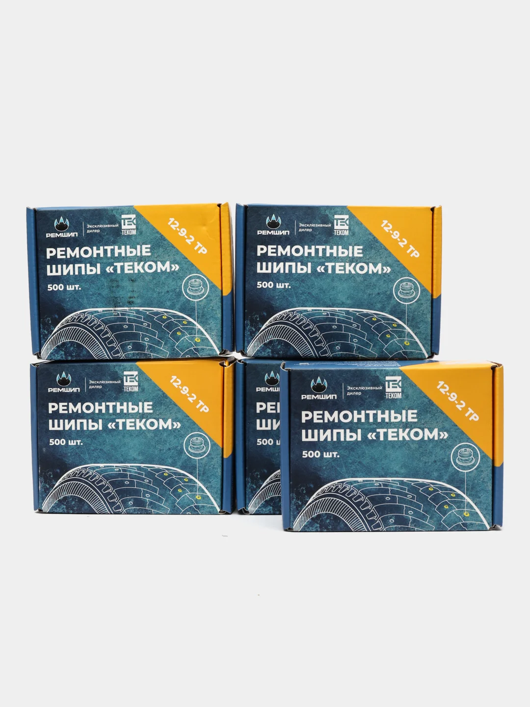 Шипы ремонтные, оригинальные, Теком, 12-9-2ТР, фасовка 2500 шт
