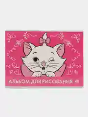 Альбом для рисования А4, 40 листов 100 г/м, на скрепке, Коты аристократы