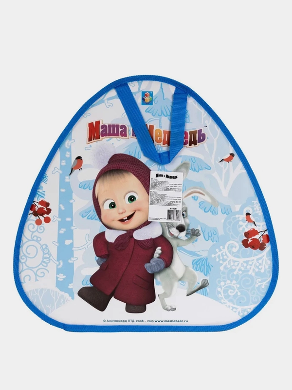 Ледянка 1TOY "Маша и Медведь", треугольная, 52х50 см