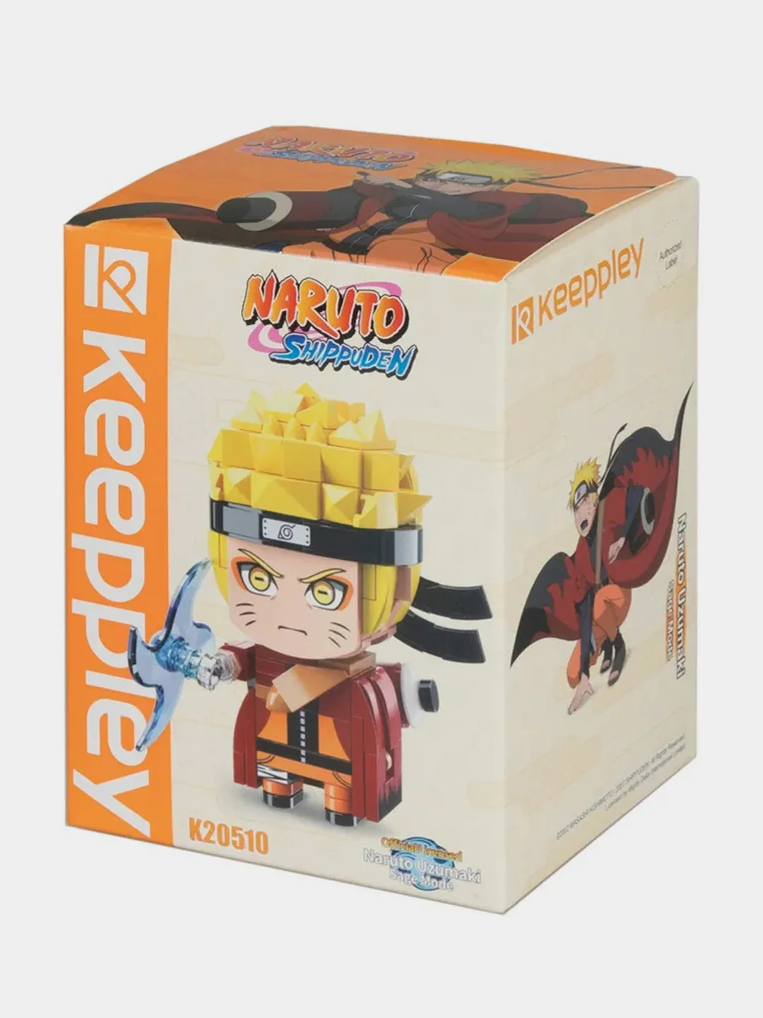 Конструктор 1TOY Naruto "Наруто Узумаки", 10,5х8х5,5 см, коробка, 364 детали