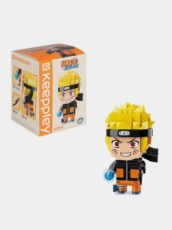 Конструктор 1TOY Naruto "Наруто Узумаки", 10х5,5х5 см, коробка, 160 деталей