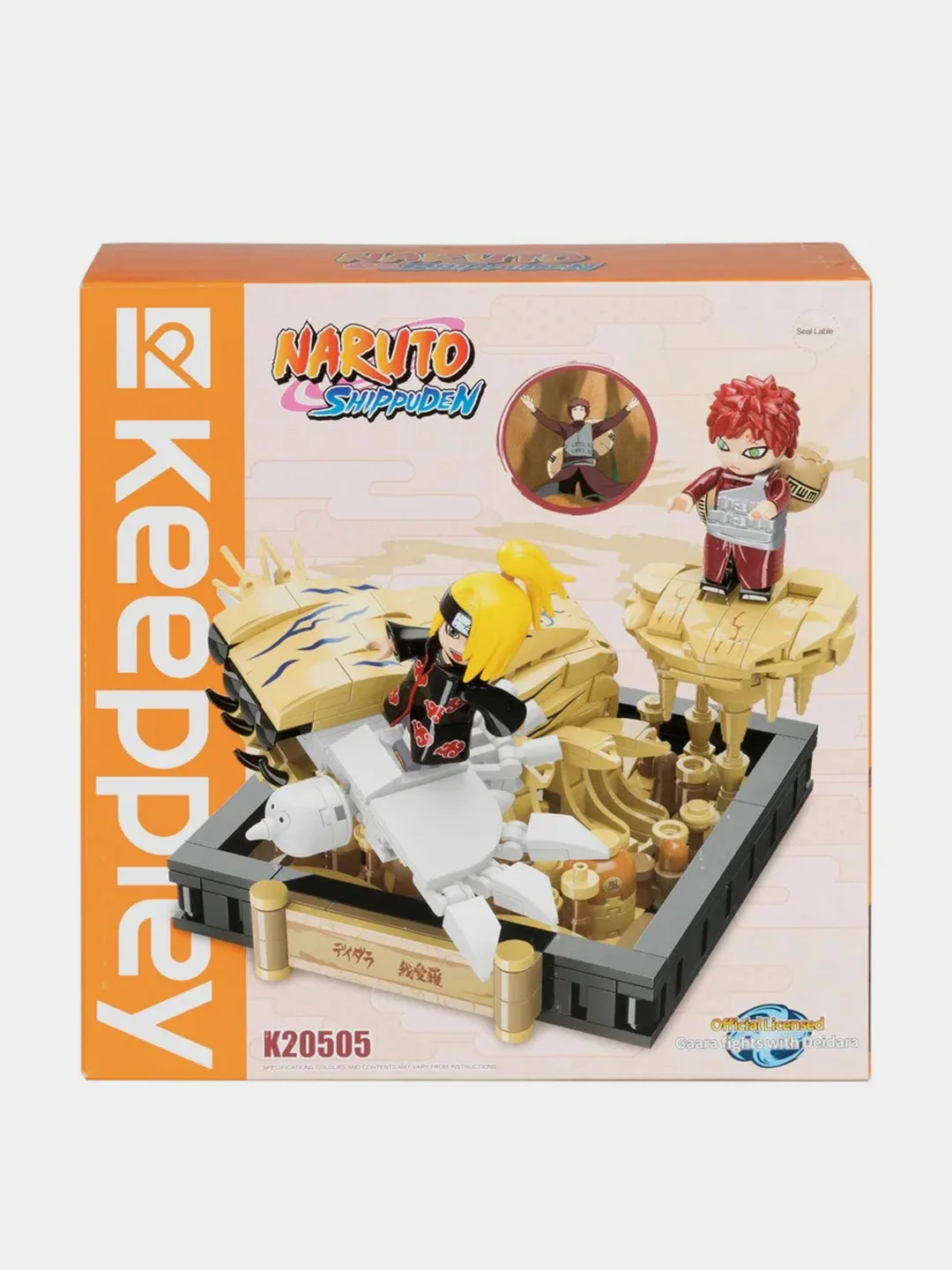 Конструктор 1TOY Naruto "Бой Гаары и Дейдары", 13,5х12х11 см, коробка, 466 деталей