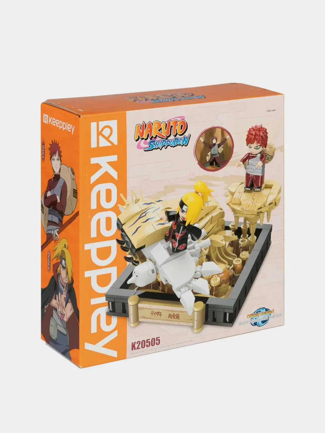 Конструктор 1TOY Naruto "Бой Гаары и Дейдары", 13,5х12х11 см, коробка, 466 деталей