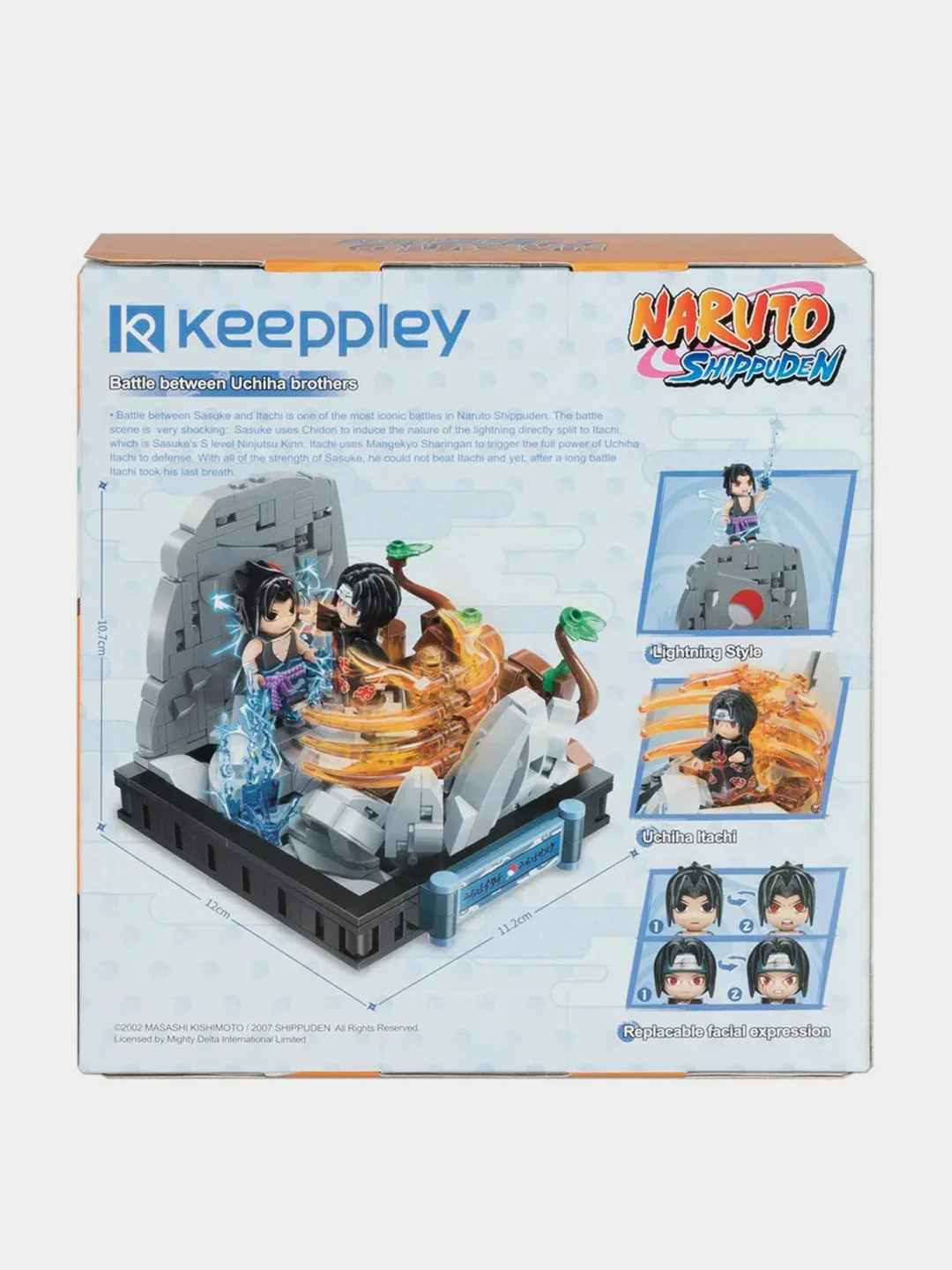 Конструктор 1TOY Naruto "Битва между братьями Учиха", 13,5х12х11 см, коробка, 460 деталей