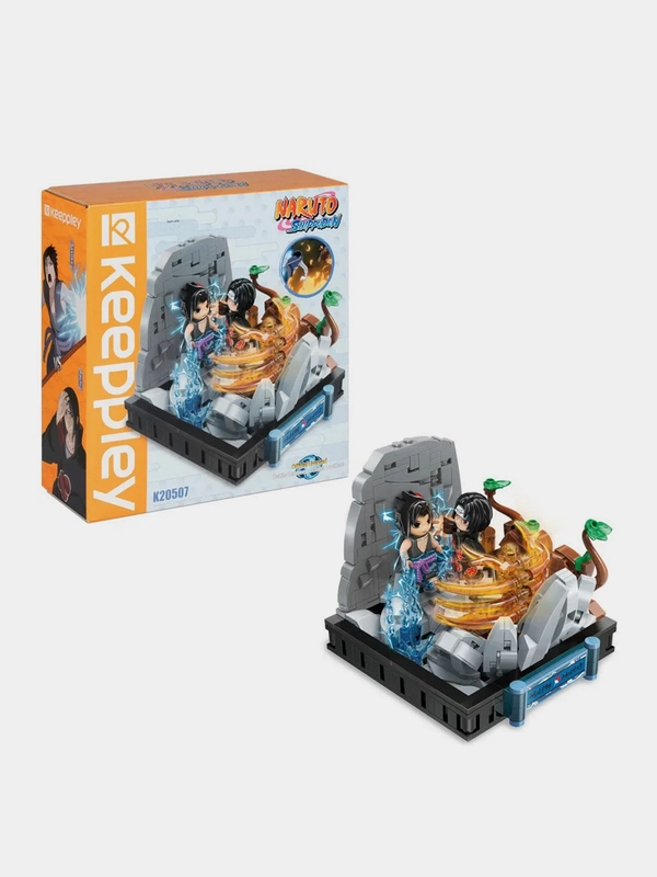 Конструктор 1TOY Naruto "Битва между братьями Учиха", 13,5х12х11 см, коробка, 460 деталей