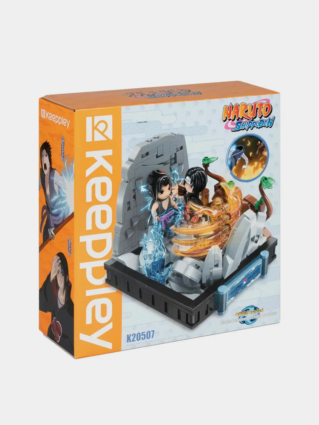 Конструктор 1TOY Naruto "Битва между братьями Учиха", 13,5х12х11 см, коробка, 460 деталей
