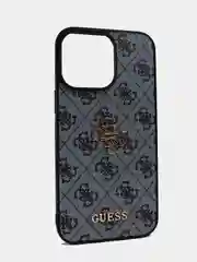 Чехол Guess PU leather iPhone 12 из экокожи синий
