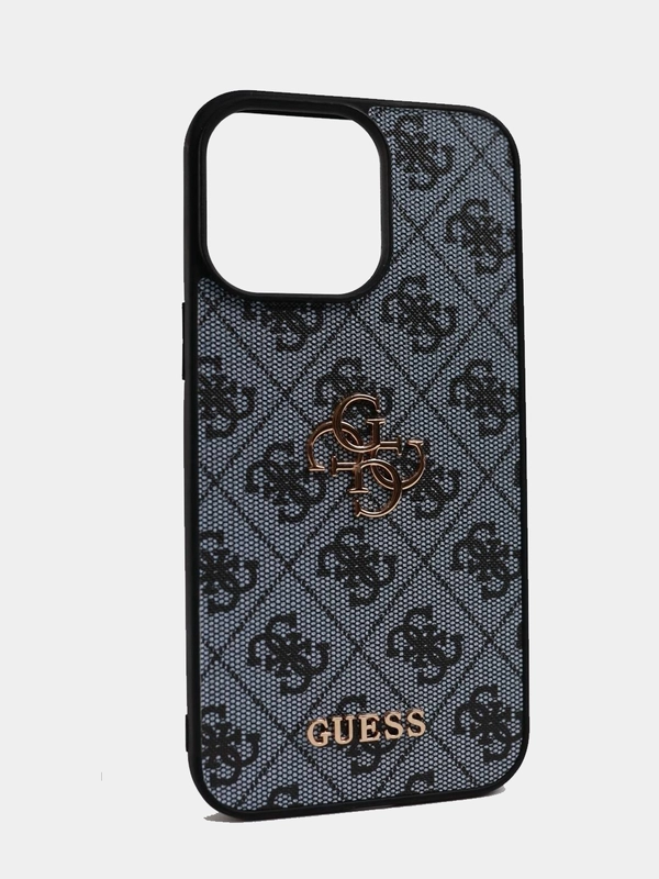 Чехол Guess PU leather iPhone 12 из экокожи синий
