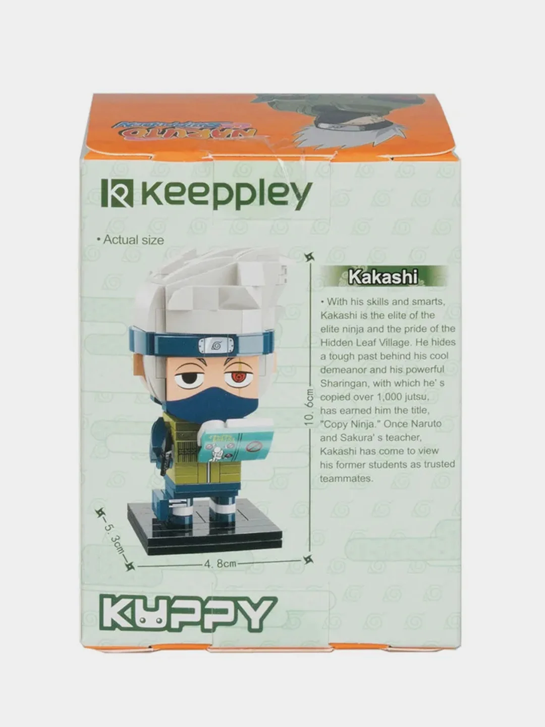 Конструктор 1TOY Naruto "Какаши Хатаке", 10х5,5х5 см, коробка, 170 деталей