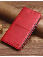 Красный чехол книжка elitcase для Xiaomi Redmi Note 13 Pro 4G и Poco M6 Pro 4G