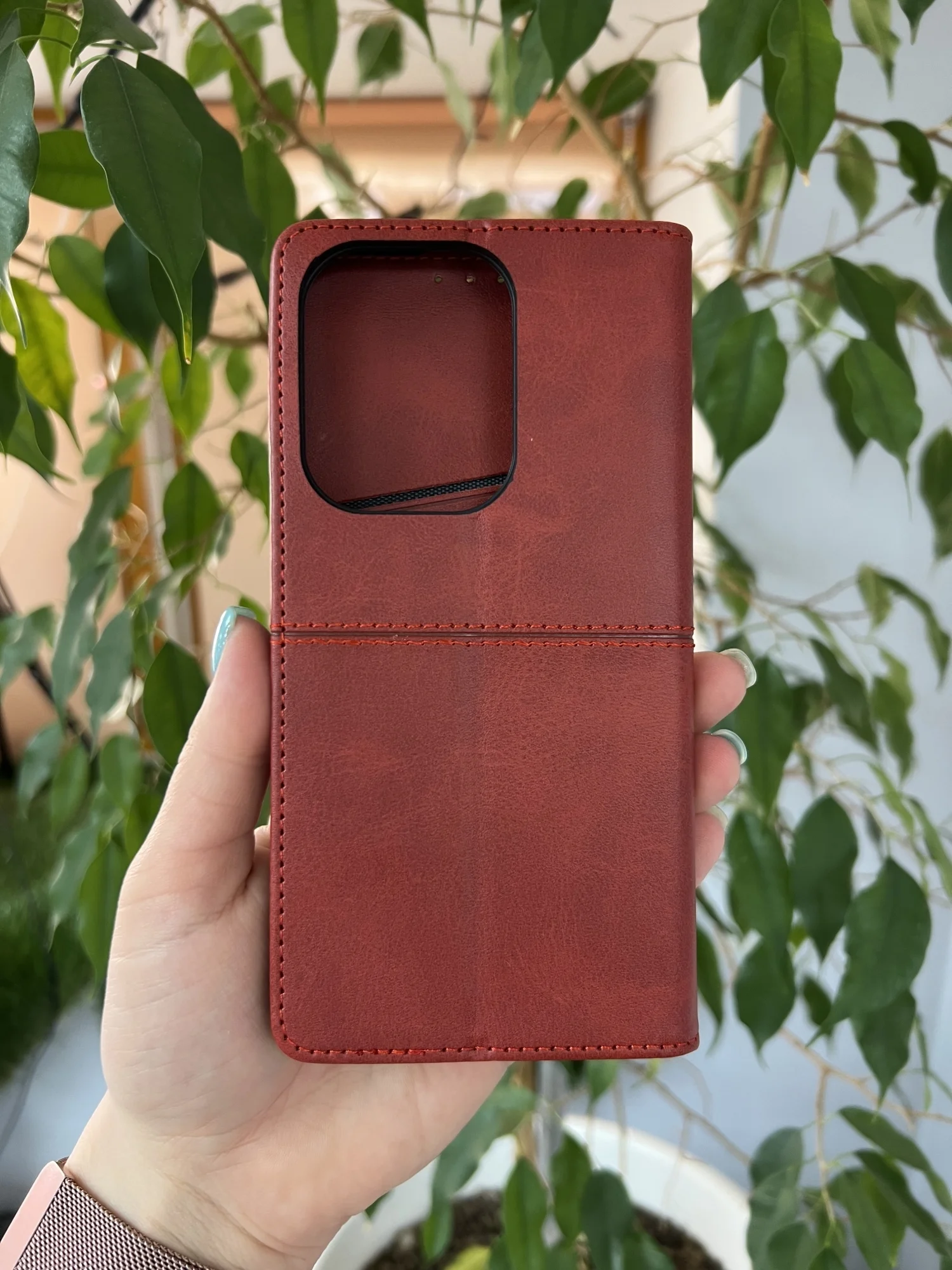 Красный чехол книжка elitcase для Xiaomi Redmi Note 13 Pro 4G и Poco M6 Pro 4G