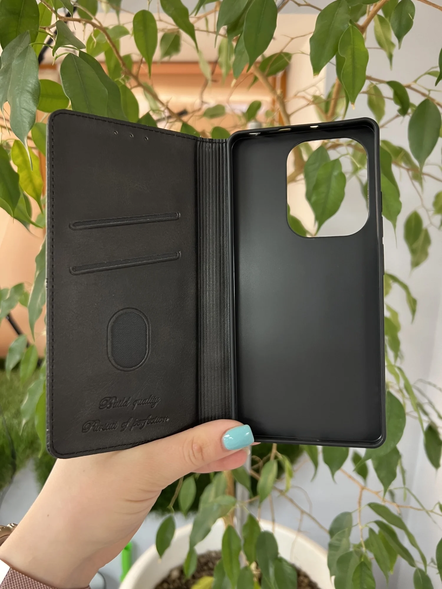 Черный чехол книжка elitcase для Xiaomi Redmi Note 13 Pro 4G и Poco M6 Pro 4G