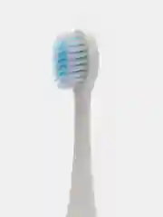 Белый электрическая зубная щетка со сменными насадками