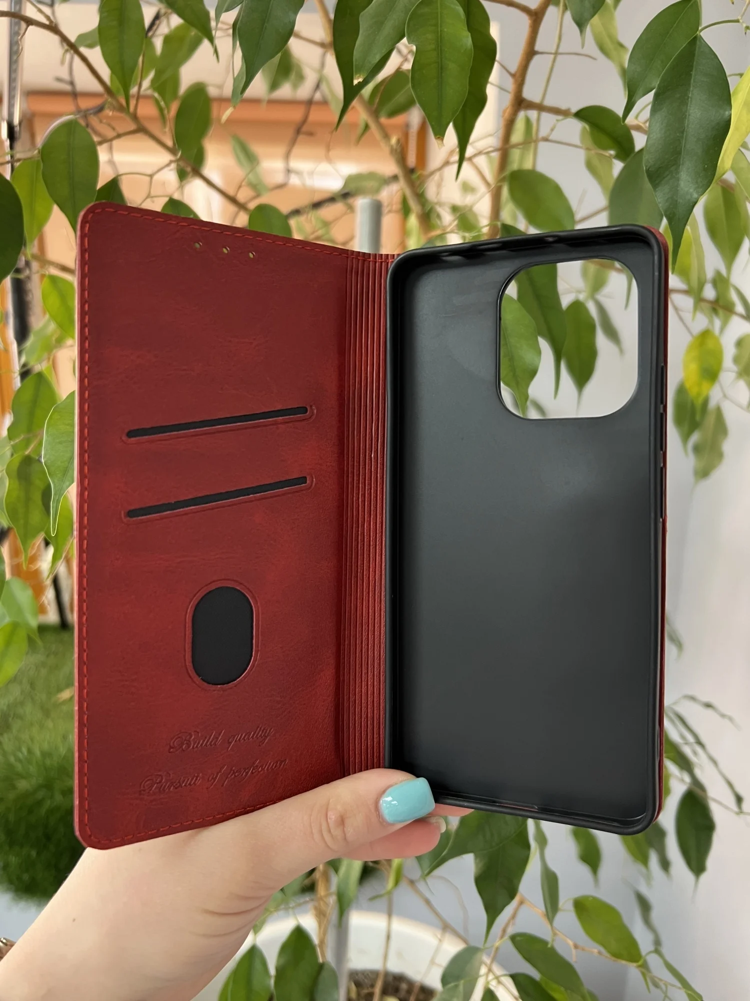 Красный чехол книжка elitcase для Xiaomi Redmi Note 13 4G / Редми Нот 13 4G