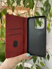 Красный чехол книжка elitcase для Xiaomi Redmi Note 13 4G / Редми Нот 13 4G