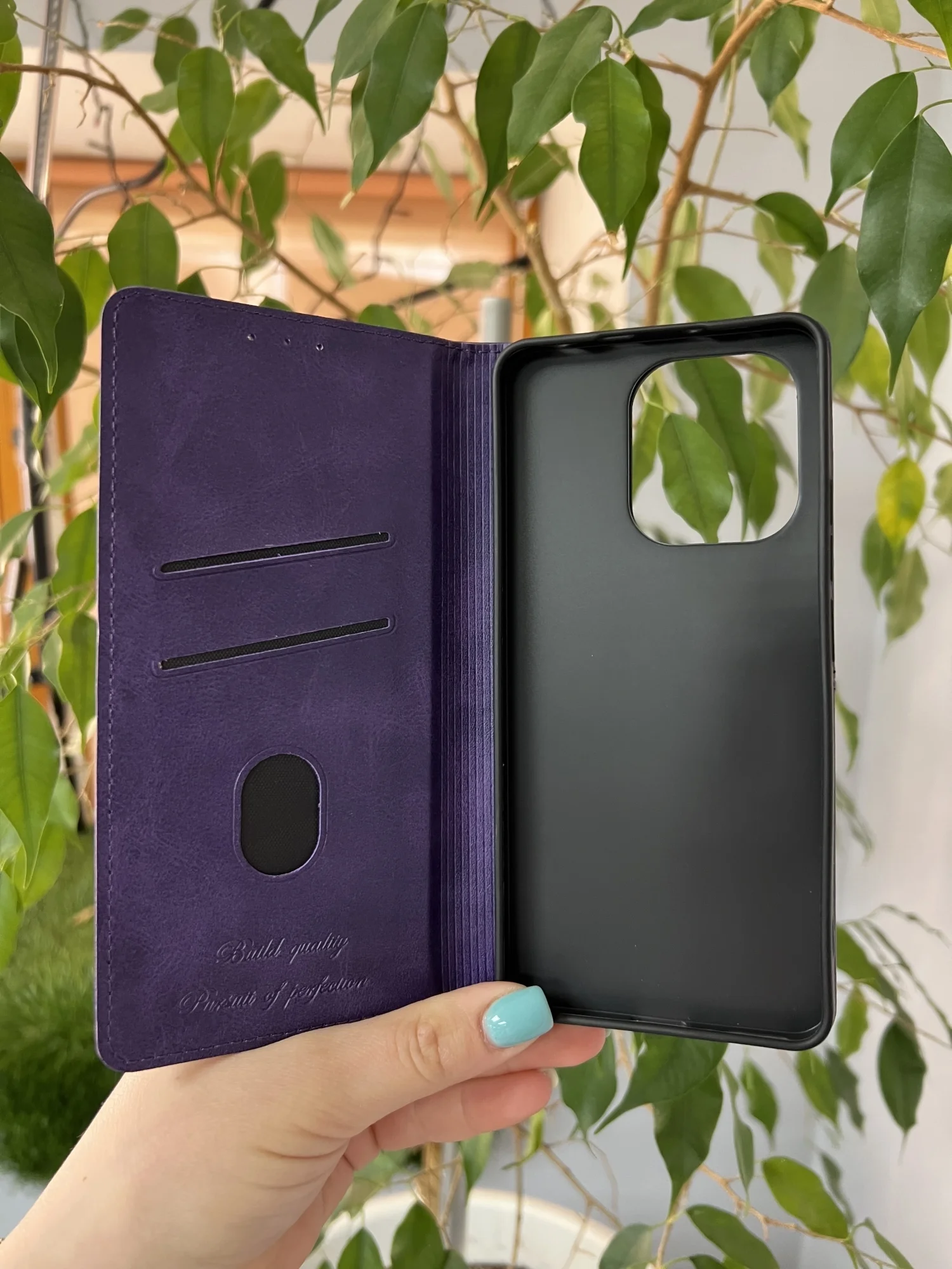 Фиолетовый чехол книжка elitcase для Xiaomi Redmi Note 13 4G / Редми Нот 13 4G