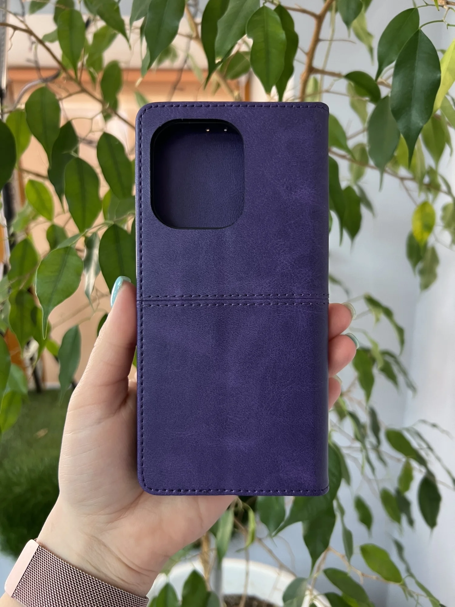 Фиолетовый чехол книжка elitcase для Xiaomi Redmi Note 13 4G / Редми Нот 13 4G