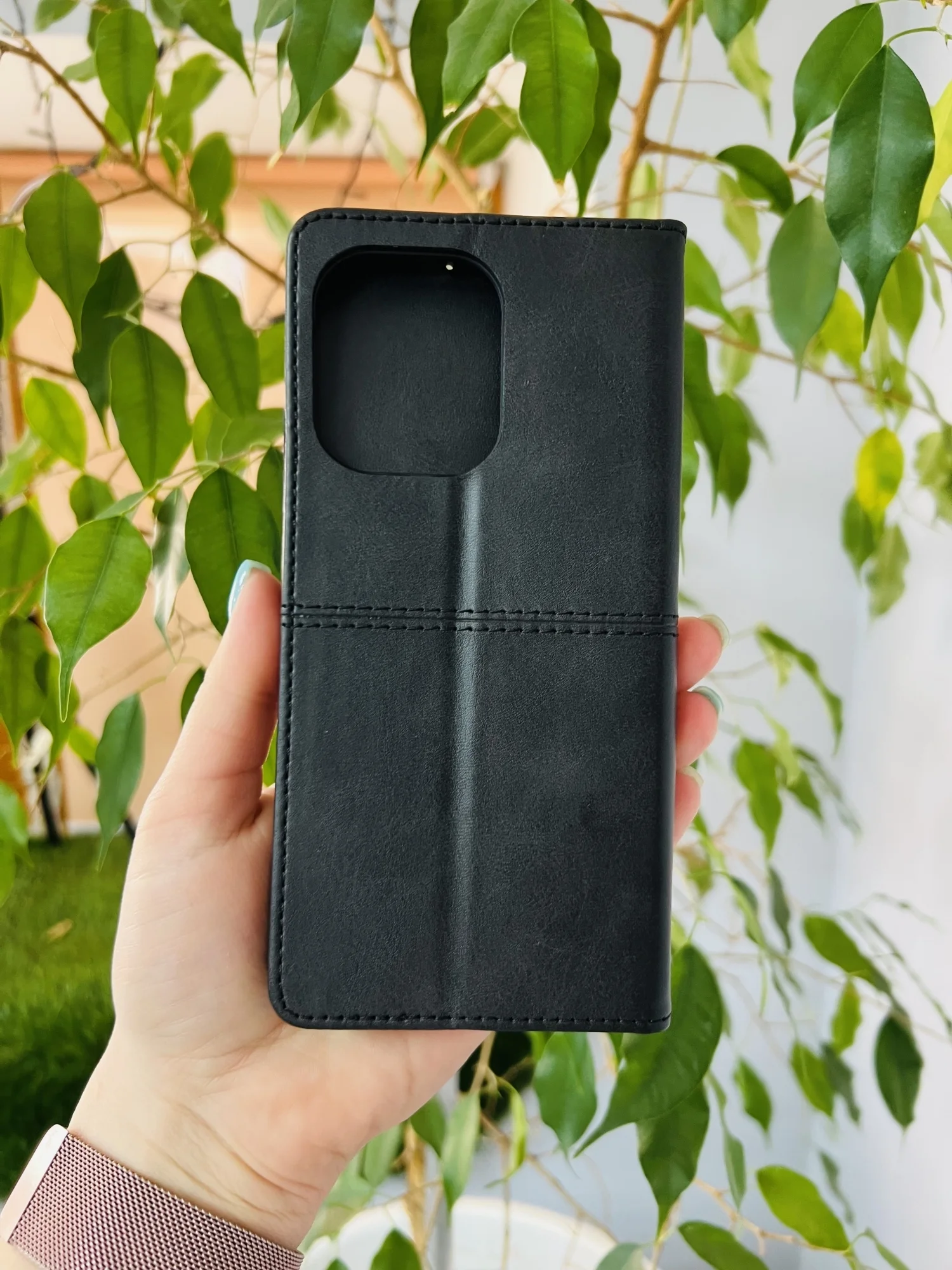 Черный чехол книжка elitcase для Xiaomi Redmi Note 13 4G / Редми Нот 13 4G