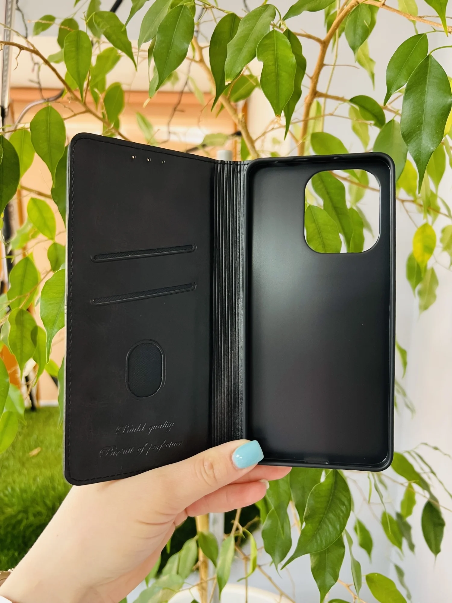 Черный чехол книжка elitcase для Xiaomi Redmi Note 13 4G / Редми Нот 13 4G