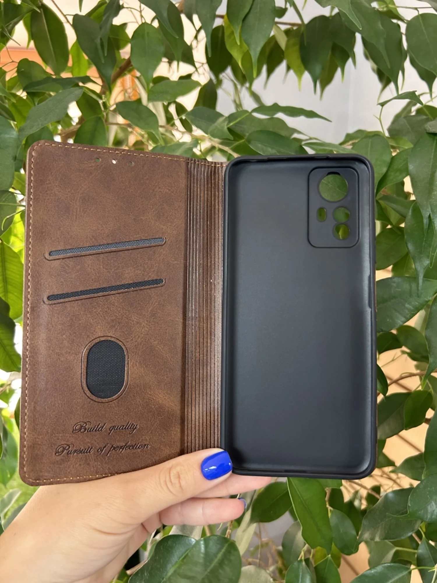 Тёмно-коричневый чехол книжка elitcase для Xiaomi Redmi Note 12 S, Редми Нот 12 S