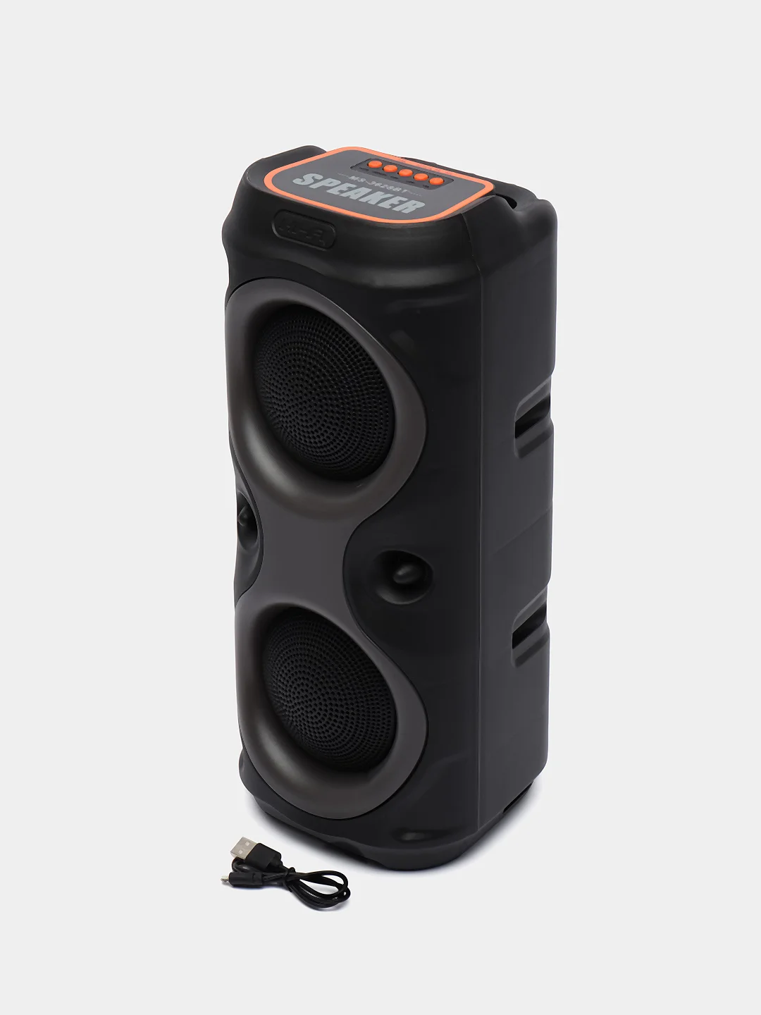 Красный портативная колонка блютуз, беспроводная колонка Bluetooth с подсветкой MS-3627BT