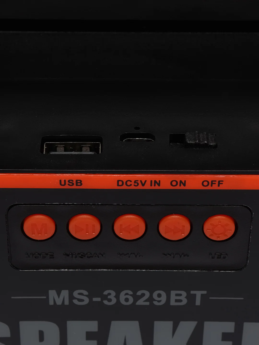 Желтый портативная колонка блютуз, беспроводная колонка Bluetooth с подсветкой MS-3627BT