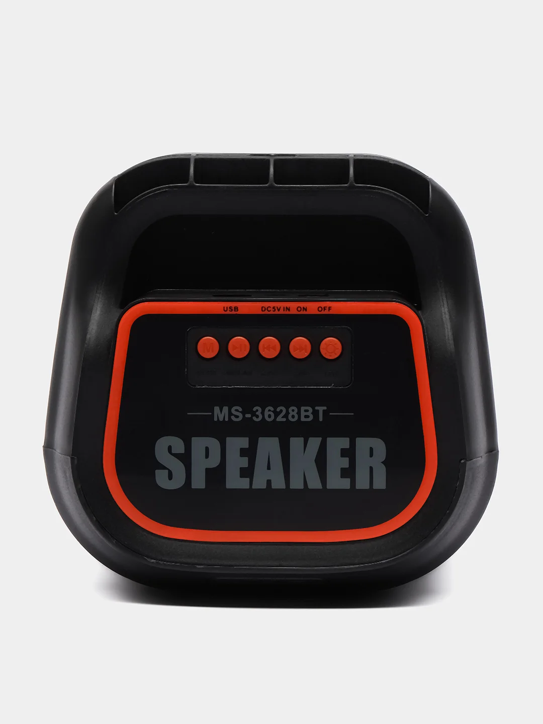 Красный портативная колонка блютуз, беспроводная колонка Bluetooth с подсветкой MS-3627BT