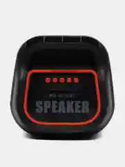 Красный портативная колонка блютуз, беспроводная колонка Bluetooth с подсветкой MS-3627BT