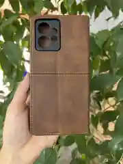 Тёмно-коричневый чехол книжка elitcase для Xiaomi Redmi Note 12 4G / Редми Нот 12 4G