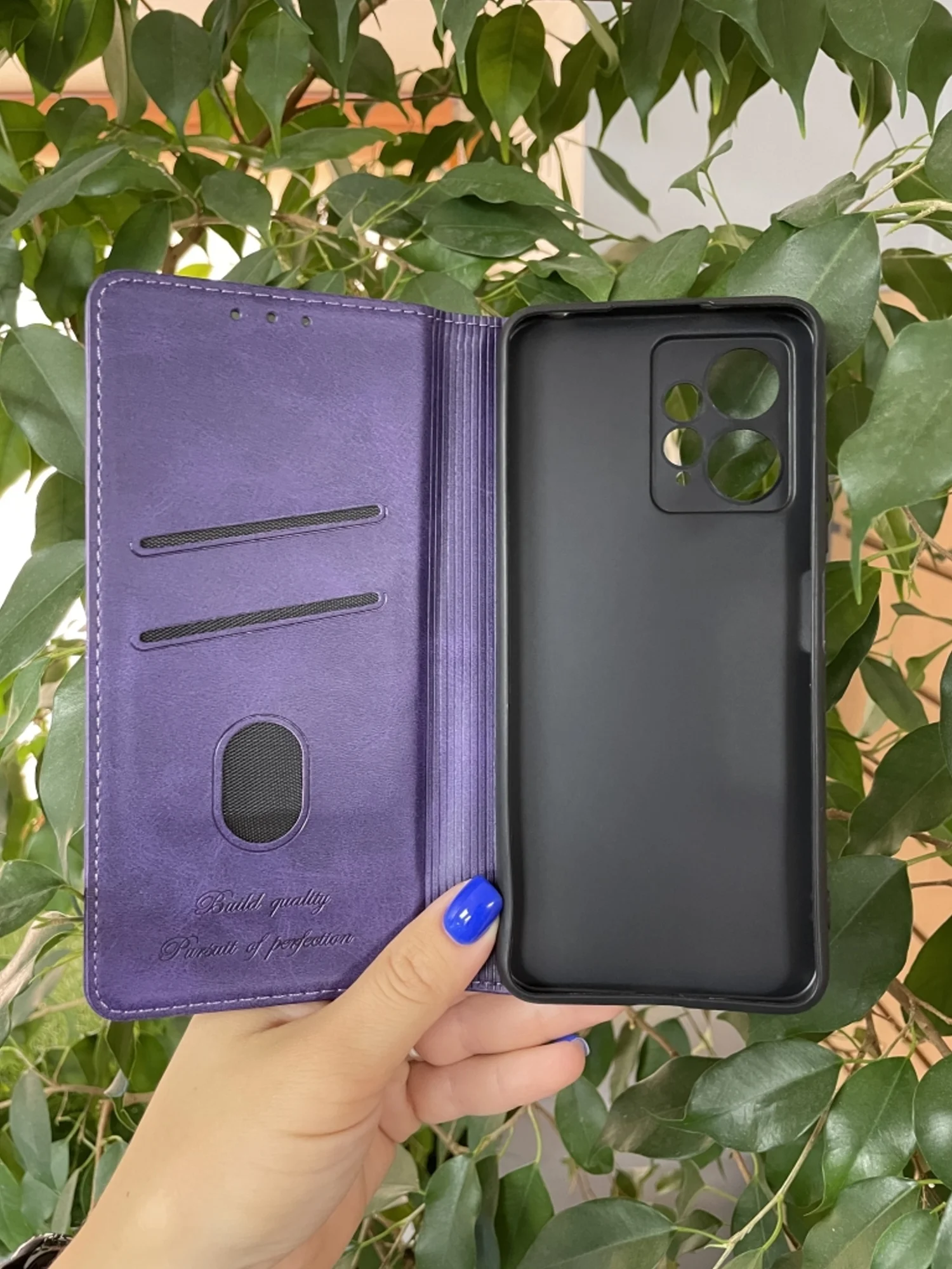 Фиолетовый чехол книжка elitcase для Xiaomi Redmi Note 12 4G / Редми Нот 12 4G
