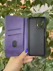 Фиолетовый чехол книжка elitcase для Xiaomi Redmi Note 12 4G / Редми Нот 12 4G