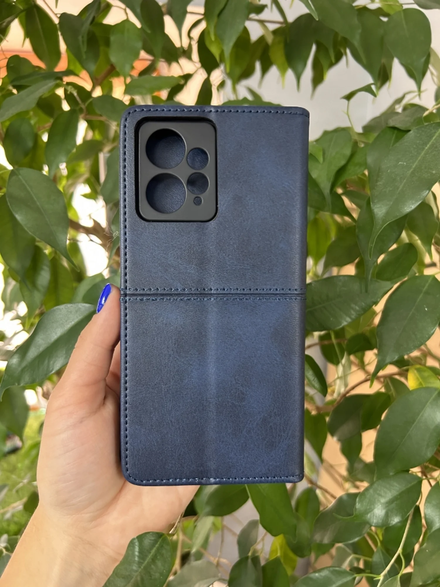 Синий чехол книжка elitcase для Xiaomi Redmi Note 12 4G / Редми Нот 12 4G