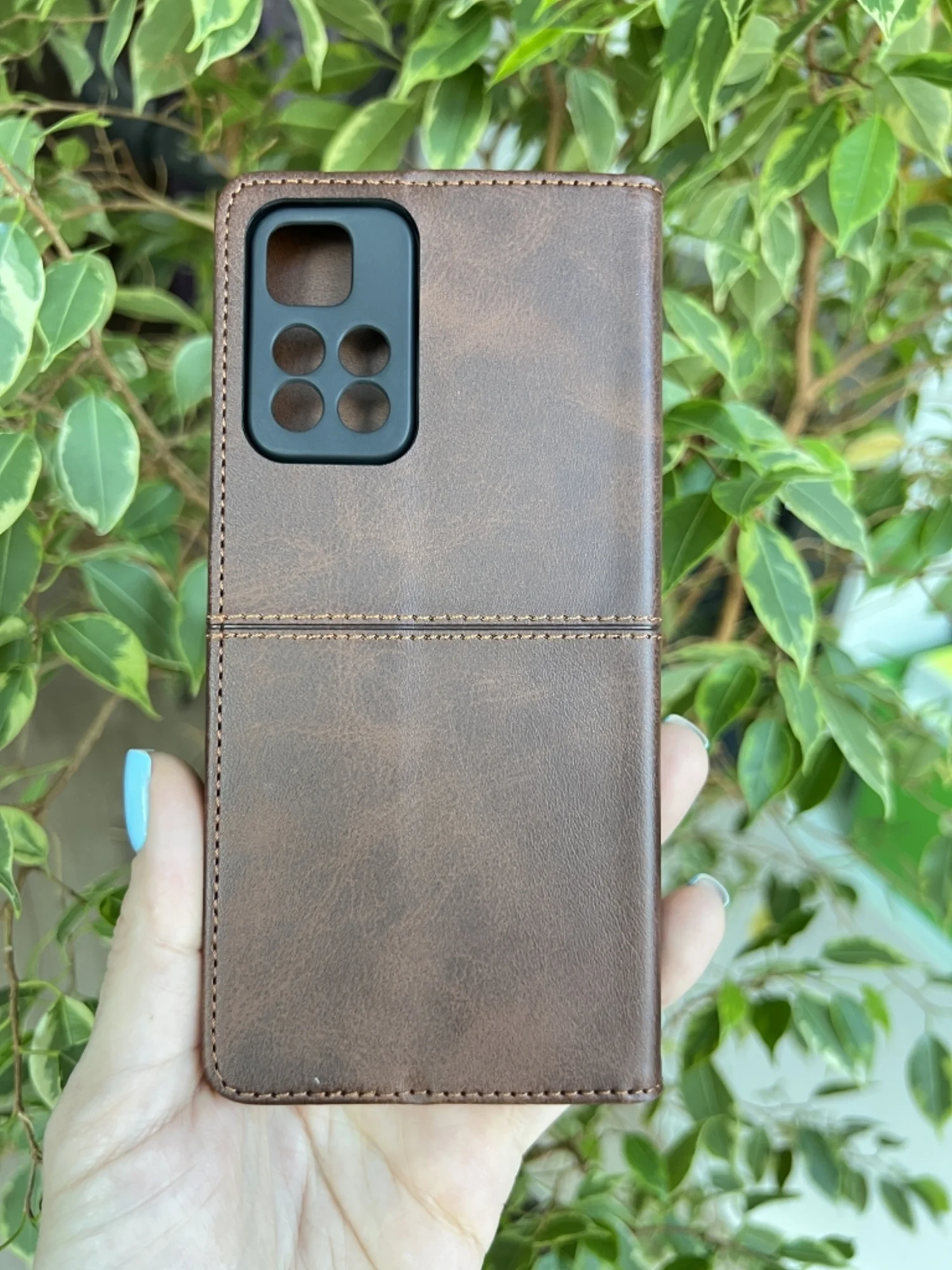 Тёмно-коричневый чехол книжка elitcase для Xiaomi Redmi Note 11 Pro+ 5G MediaTek Dimensity 920