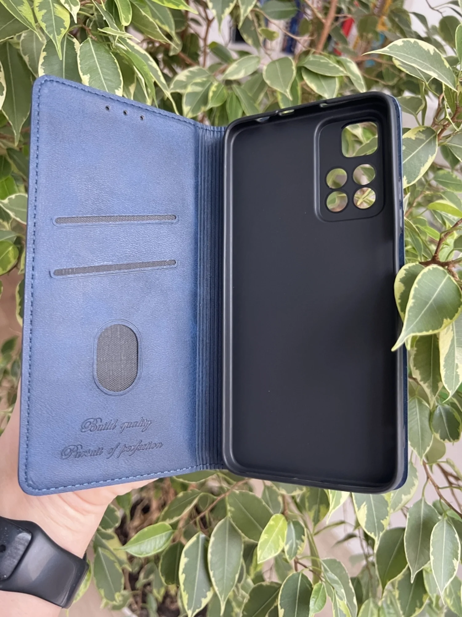 Синий чехол книжка elitcase для Xiaomi Redmi Note 11 Pro+ 5G MediaTek Dimensity 920