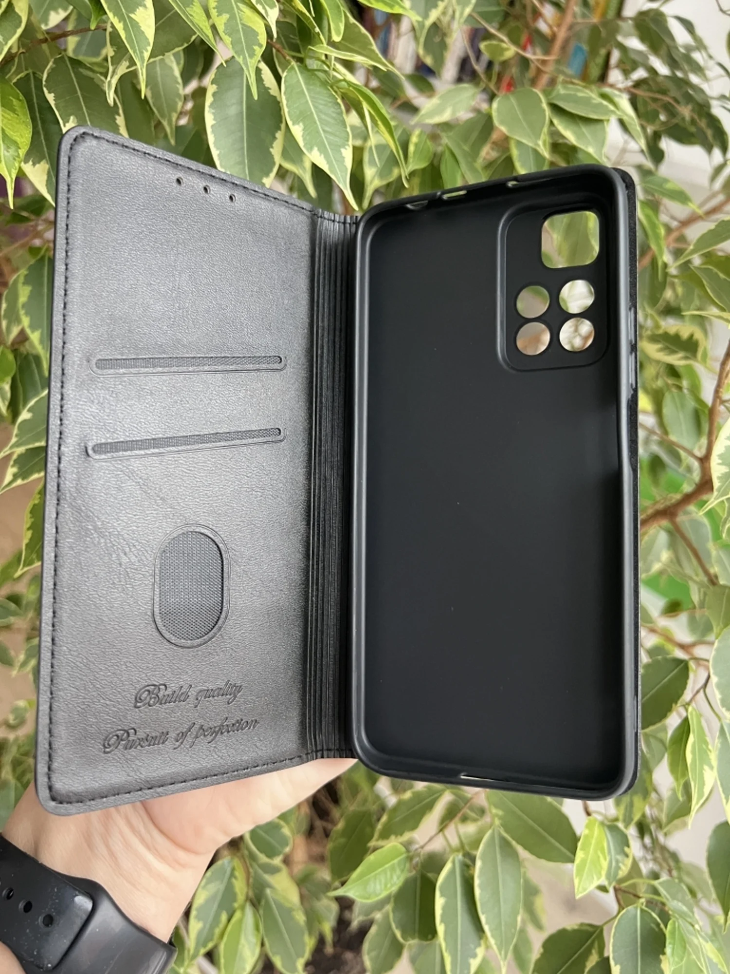 Черный чехол книжка elitcase для Xiaomi Redmi Note 11 Pro+ 5G MediaTek Dimensity 920