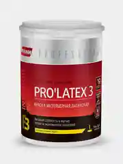 Белый краска латексная матовая Parade Professional E3 PROLATEX3, белая, 0,9 л