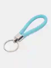 Бирюзовый брелок для ключей плетеный