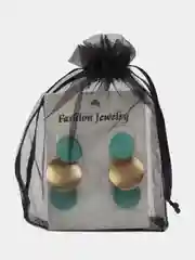 Серьги круглые, бижутерия, висячие