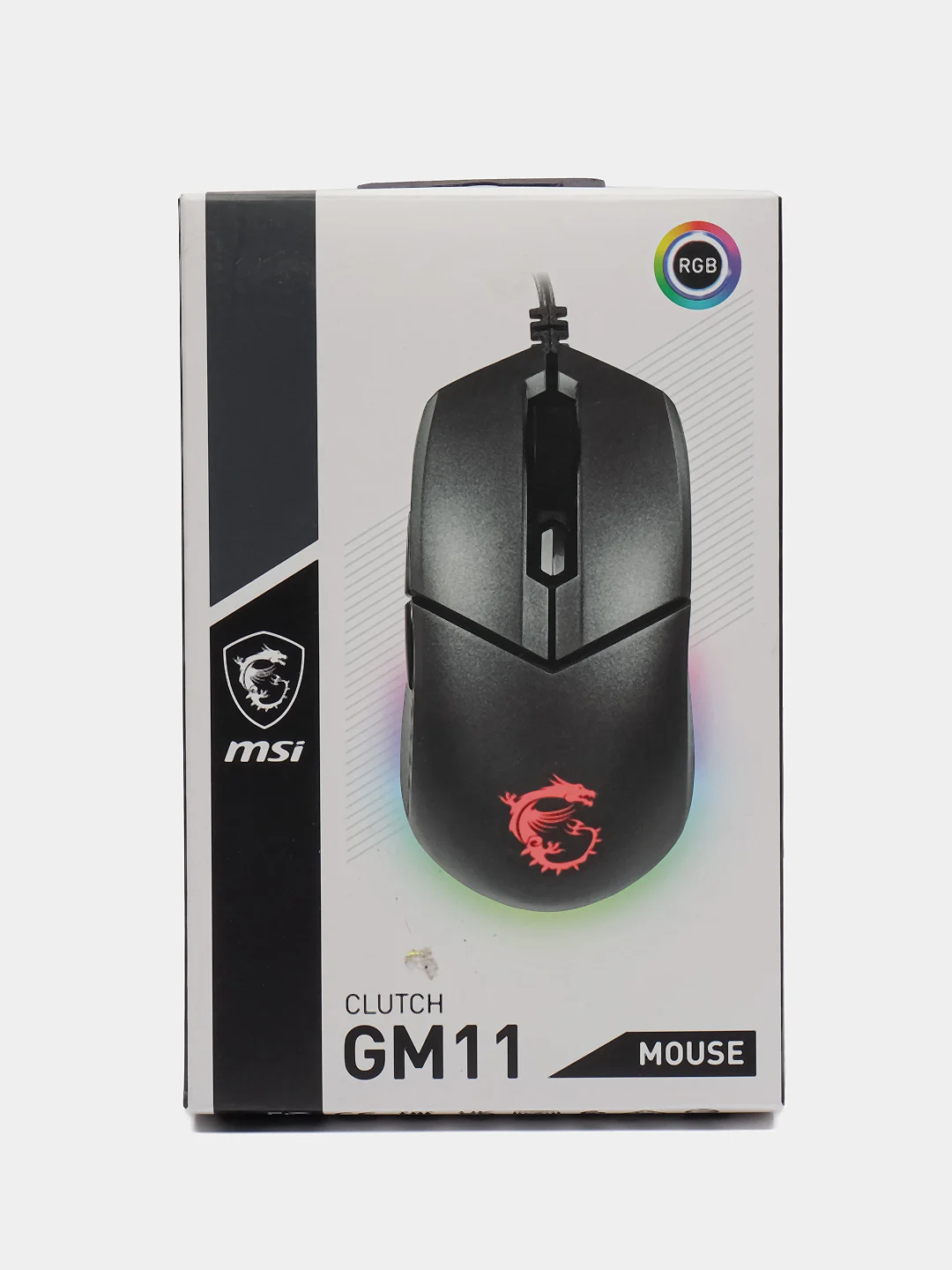 Черный мышь компьютерная MSI Clutch GM11, мышка с подсветкой