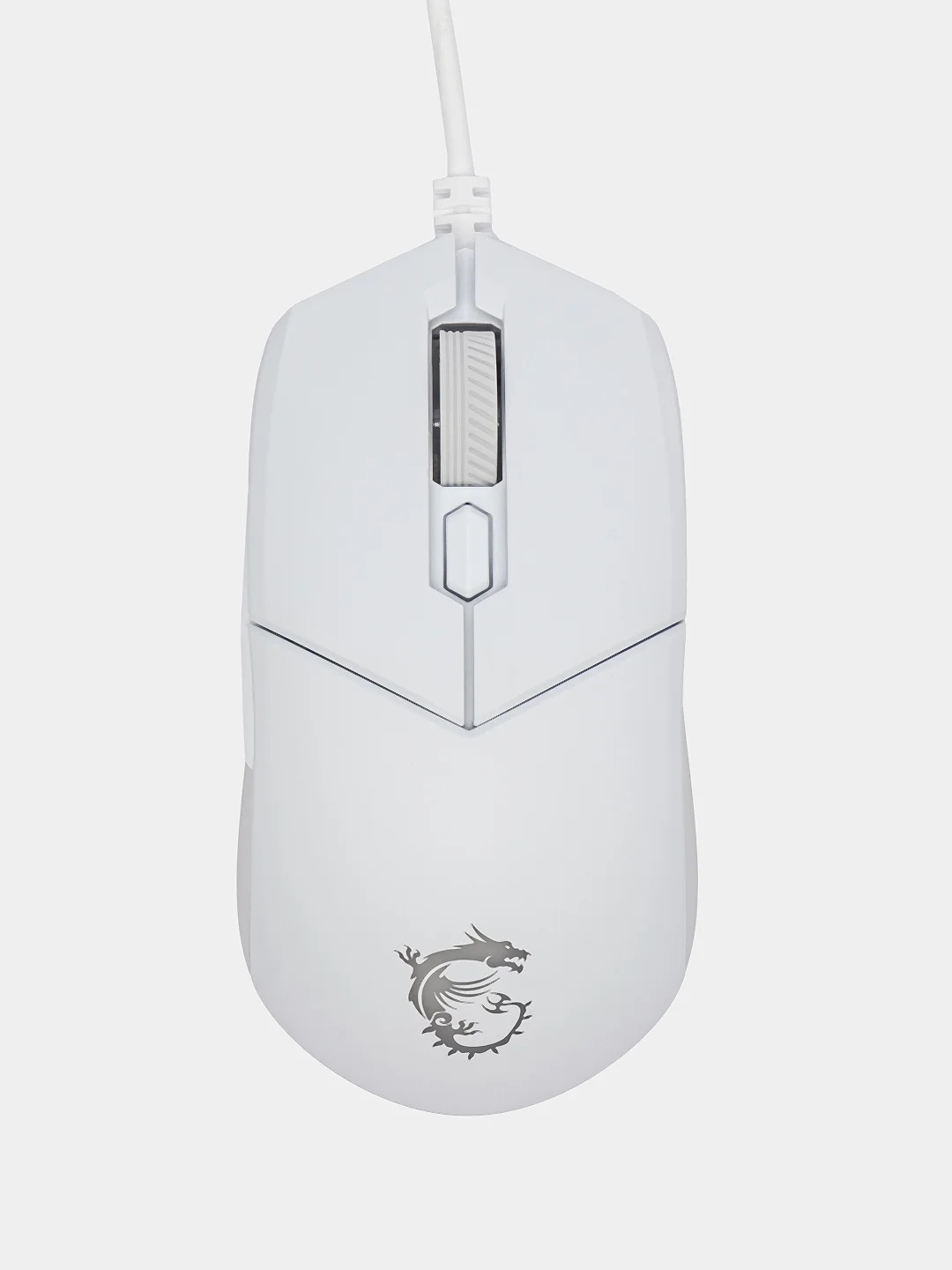 Белый мышь компьютерная MSI Clutch GM11, мышка с подсветкой