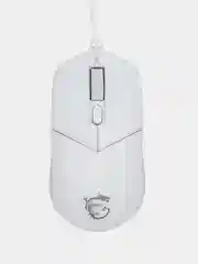 Белый мышь компьютерная MSI Clutch GM11, мышка с подсветкой