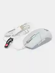 Белый мышь компьютерная MSI Clutch GM11, мышка с подсветкой