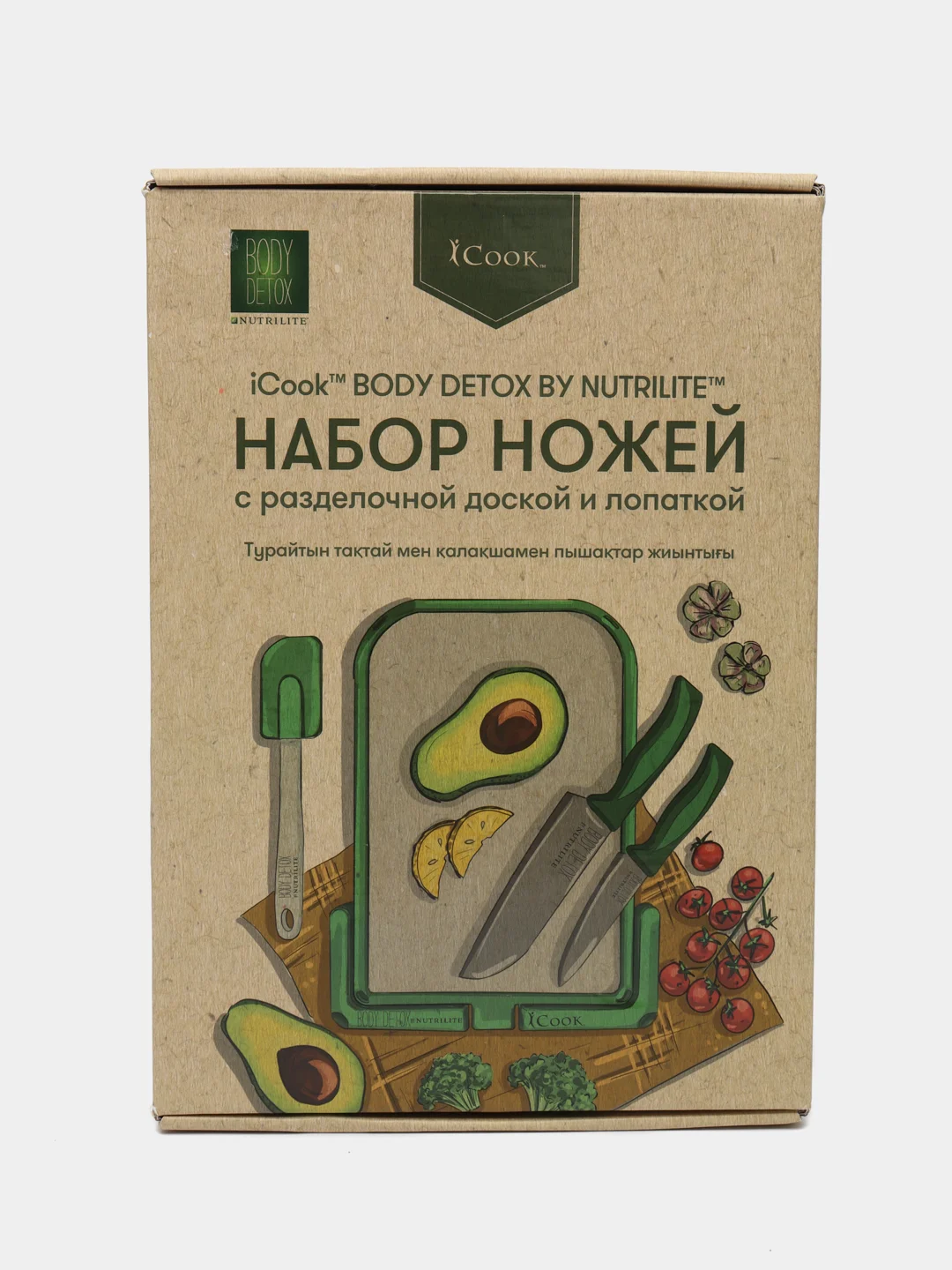 Набор ножей Amway с разделочной доской и лопаткой iCook